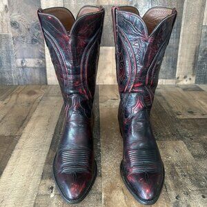 Lucchese Classics L670924 Black Cherry Western Cowboy Boots Mens 11 D